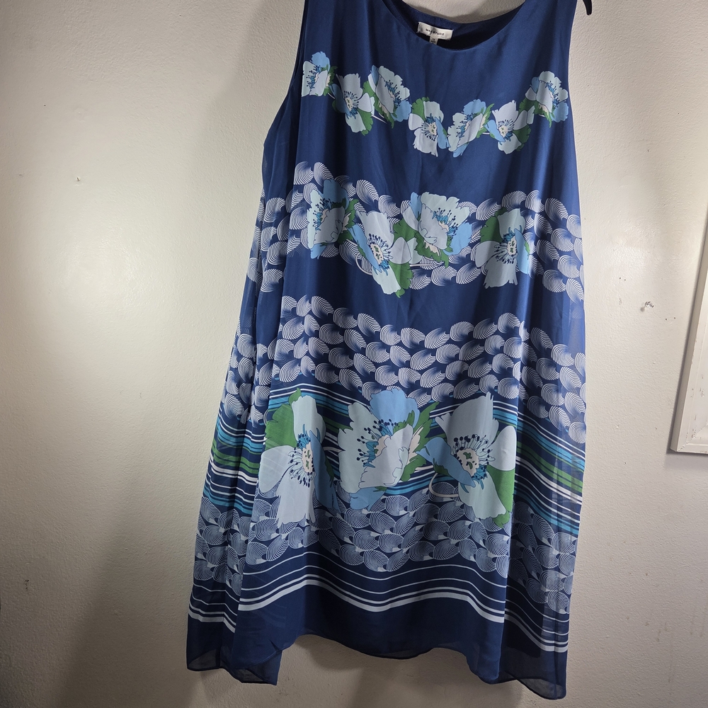 Max Studio Blue Floral Dress